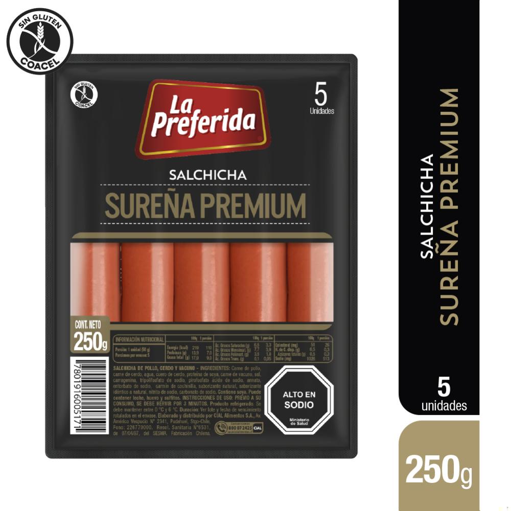 Salchicha Sureña Premium La Preferida 250g