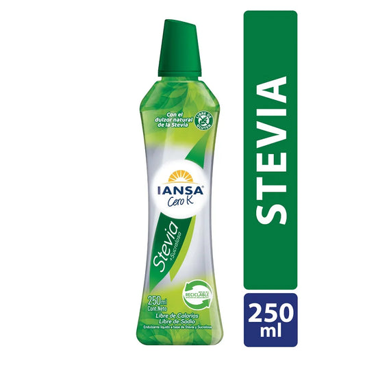 Endulzante Líquido Iansa Cero K Stevia Sucralosa 250 ml