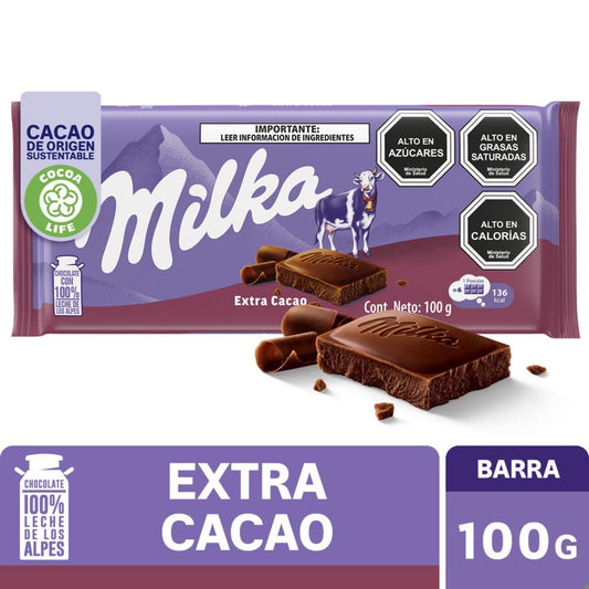 Chocolate Milka Extra Cacao 100G