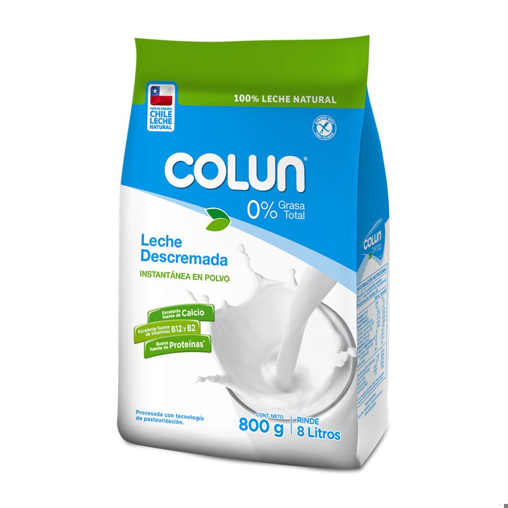 Leche Descremada Polvo Colun 800g