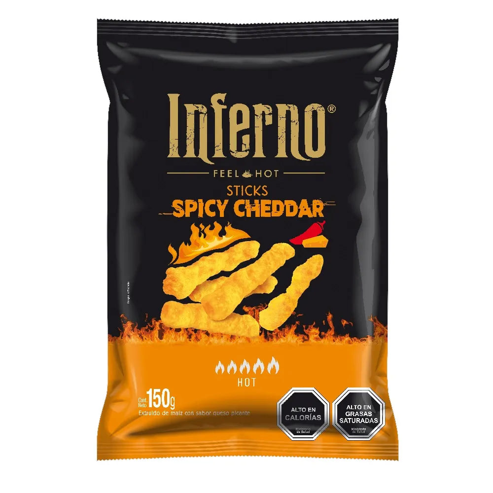 Chips Cheddar Picante Inferno 150g