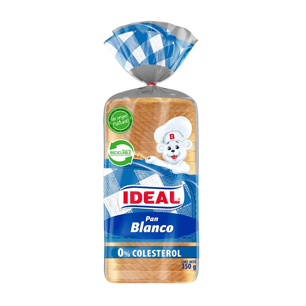 Pan de Molde Blanco Ideal 350g