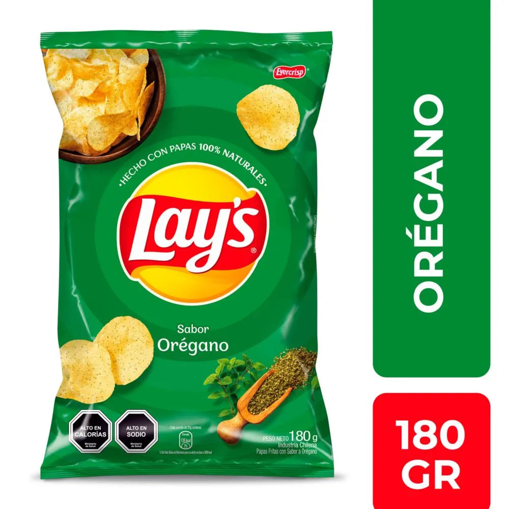 Papas Lays Oregano 180g