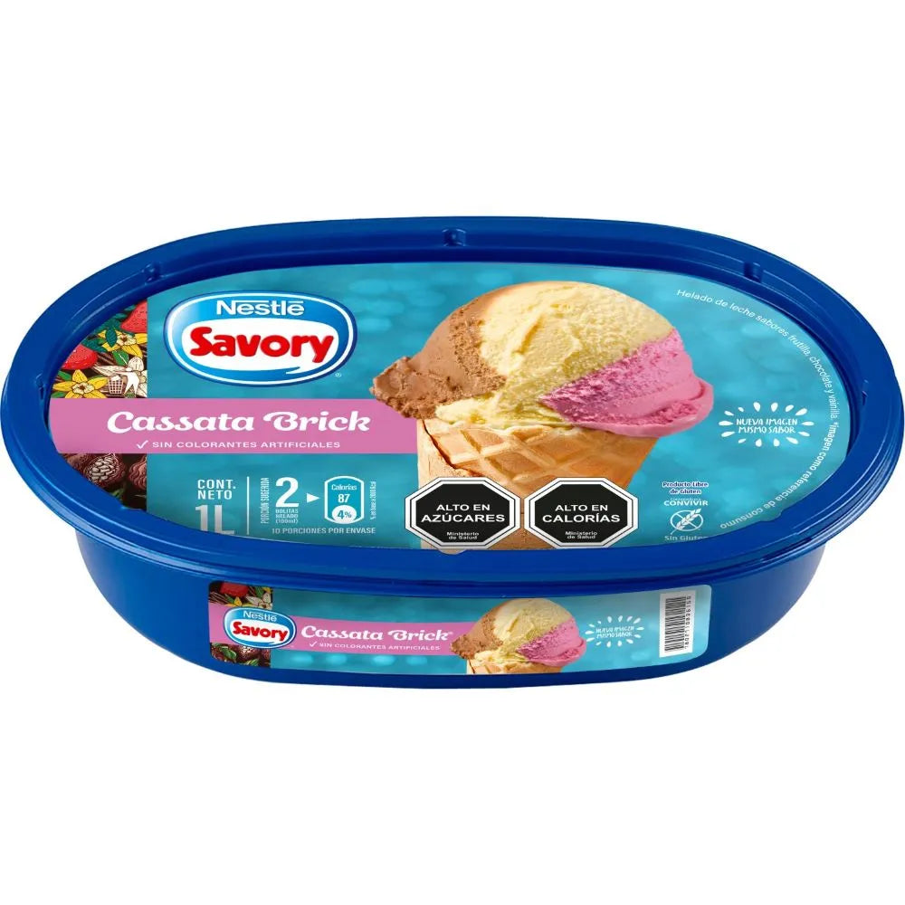 Helado Cassata Brick Savory 1L