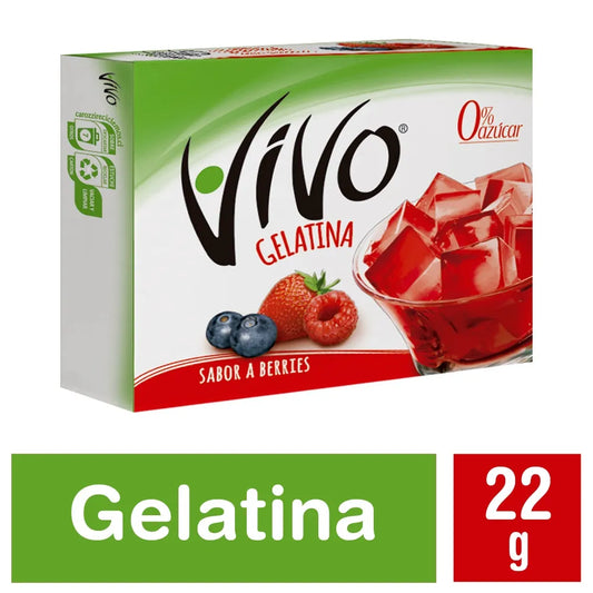 Gelatina Berries Vivo 22g