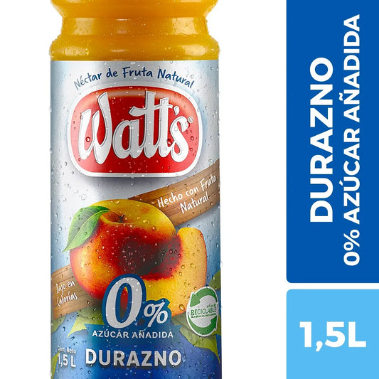 Néctar Watt's Light Durazno 1.5 Lt