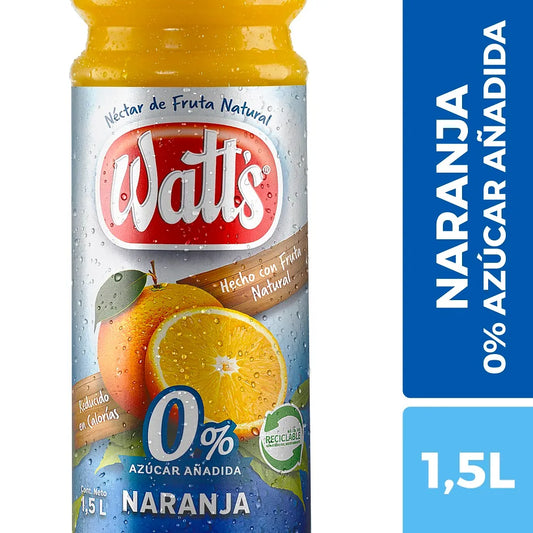 Néctar Watt's Light Naranja 1.5 Lt