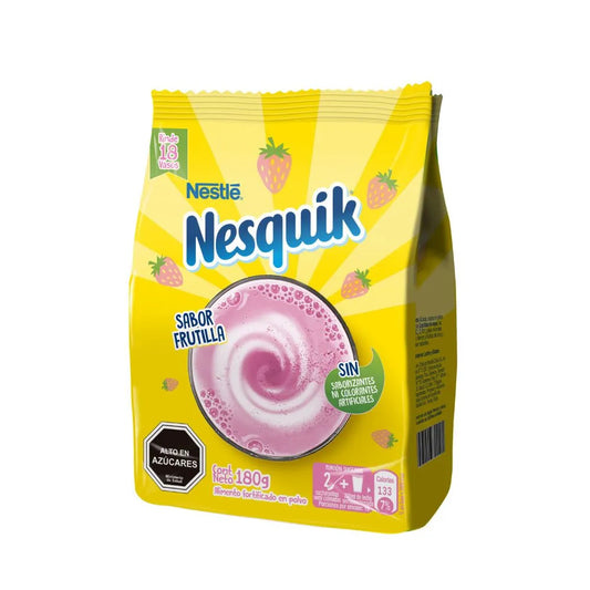 Saborizante Leche de Frutilla Nesquik Nestle 180g