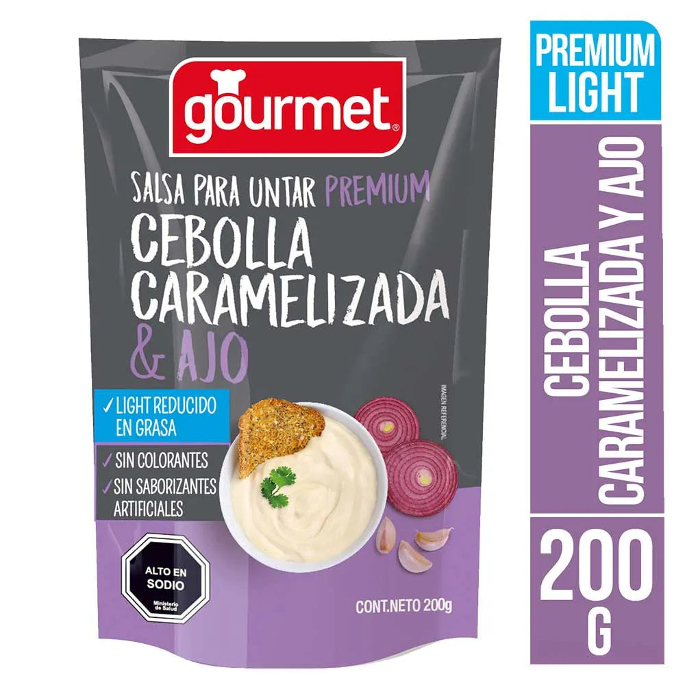 Salsa de Untar Cebolla Caramelizada & Ajo Gourmet 200gr