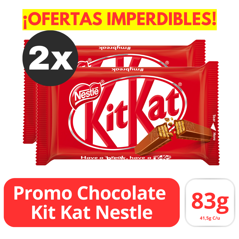 Promo 2X Chocolate Kit Kat Nestle 83 g