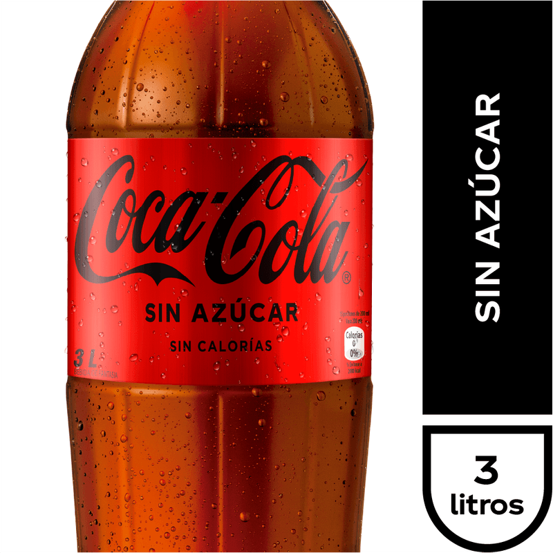 Bebida Coca Cola Zero Desechable 3.0Lt