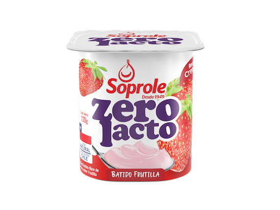 Yoghurt Zero Lacto  Frutilla Soprole 120g