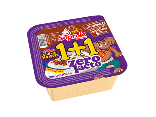 1+1 Choco Krispis Soprole Zerolacto 140G