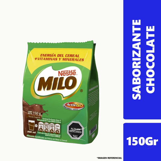 Saborizante Chocolate En Polvo Milo Nestle 150 g