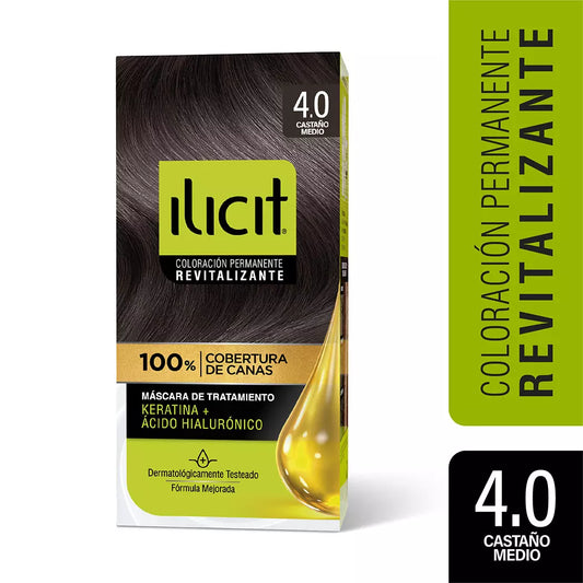 Tintura de Pelo Ilicit Castaño Medio 4.0 47g