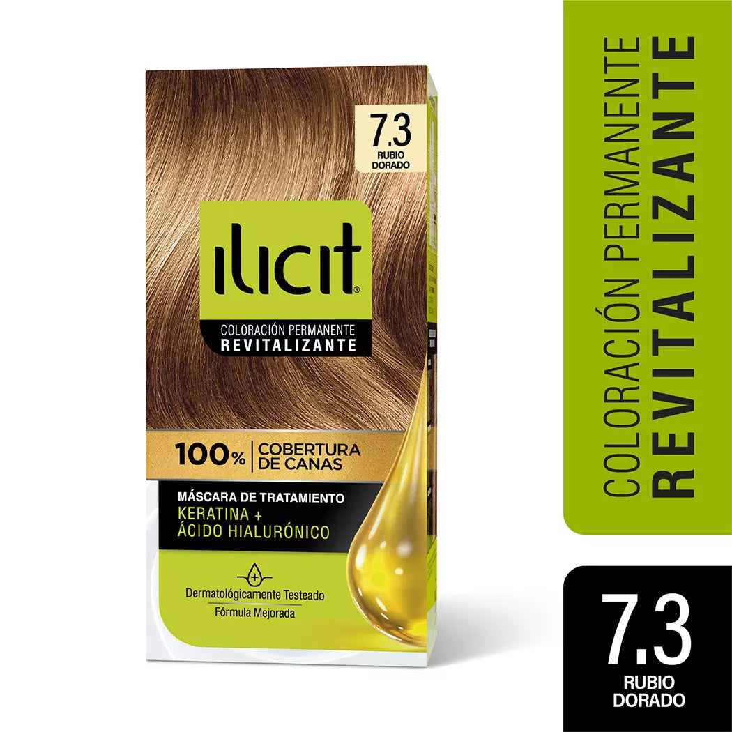 Tintura De Pelo Ilicit Rubio Dorado 7.3  47g