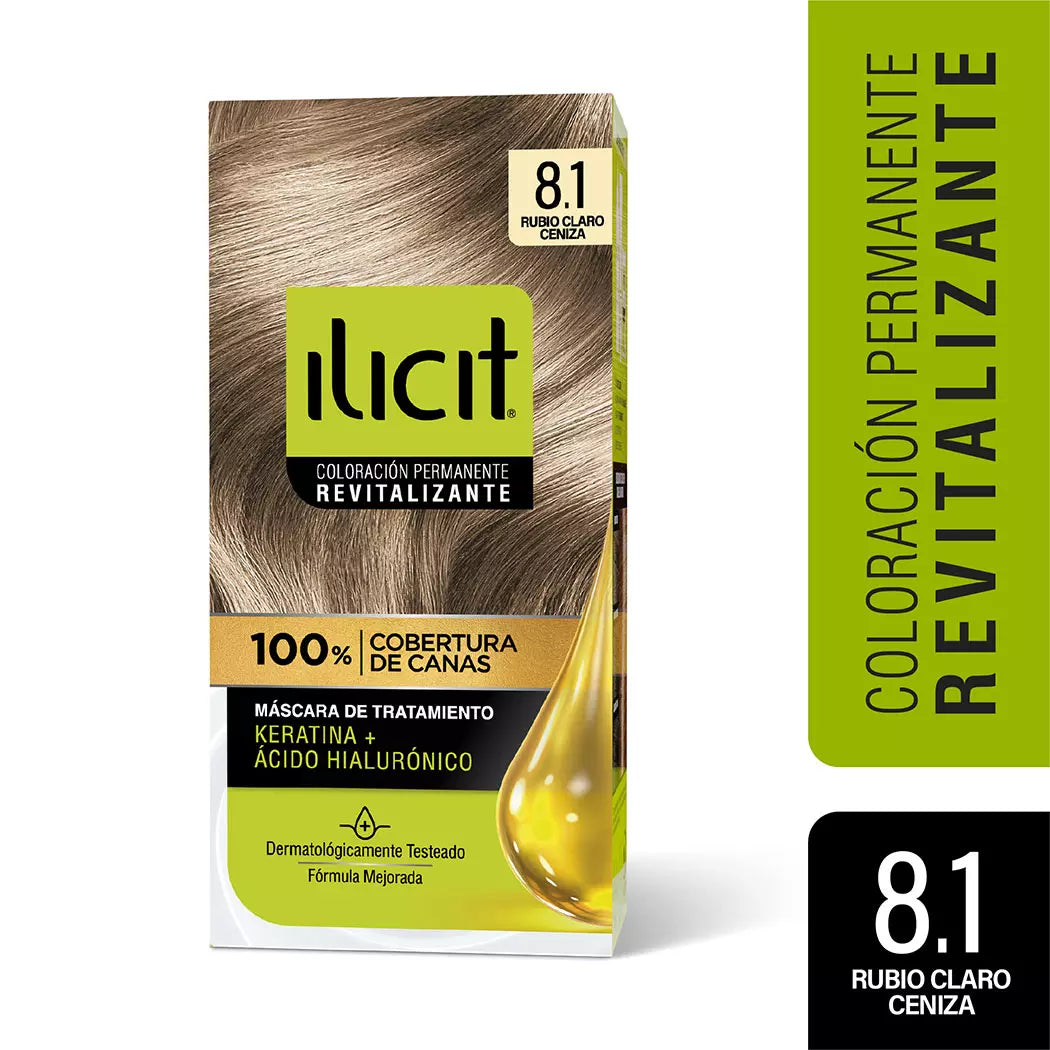 Tintura De Pelo Ilicit Rubio Claro 8.1  47g