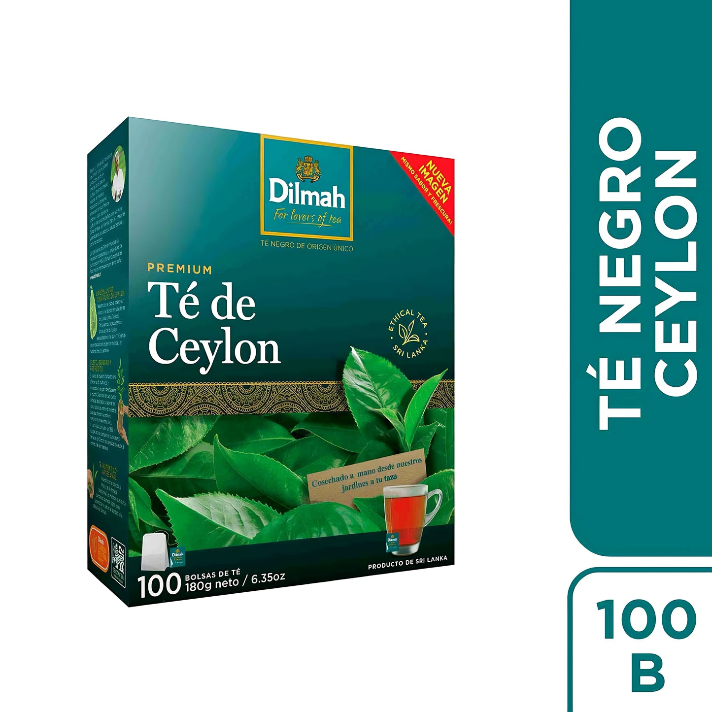 Té Negro Premium de Ceylon Dilmah 100 Un.