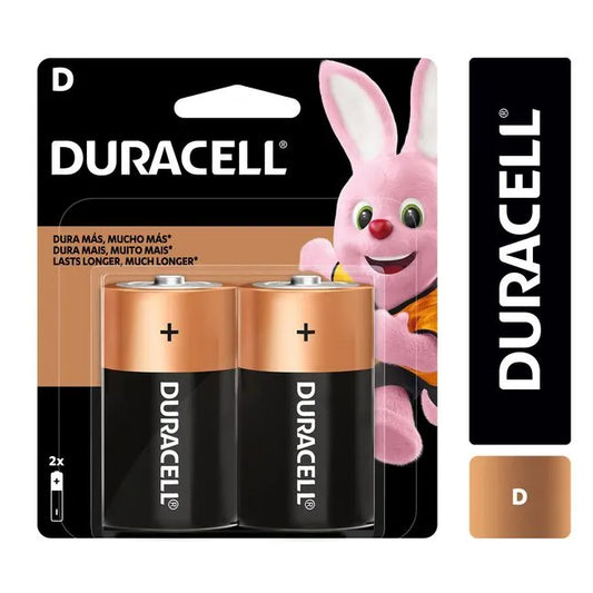 Pilas Alcalinas Duracell D2 2 un