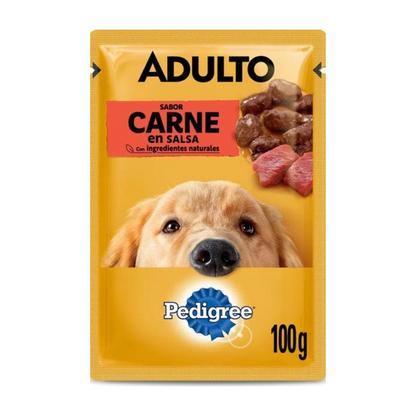 Pedigree Alimento Húmedo Adulto Carne 100g