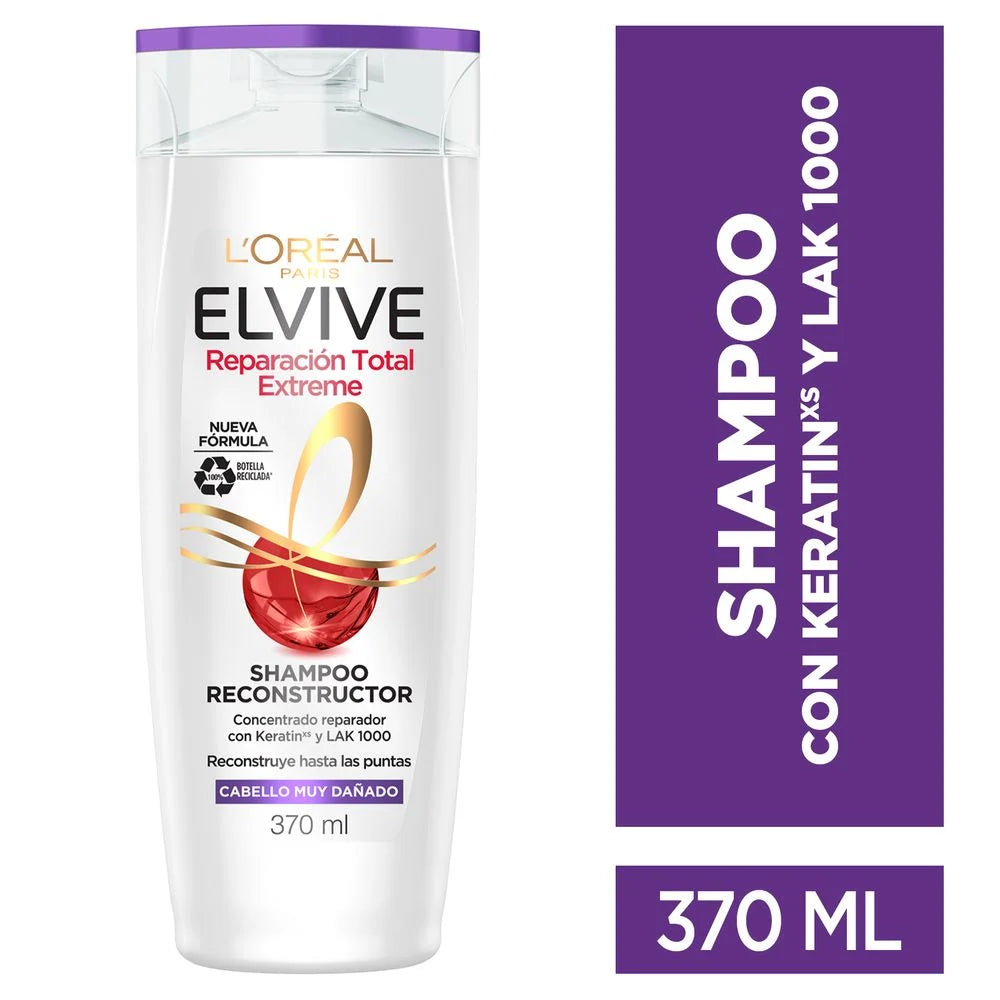 Shampoo Elvive Reparación Total Extreme 370 ml