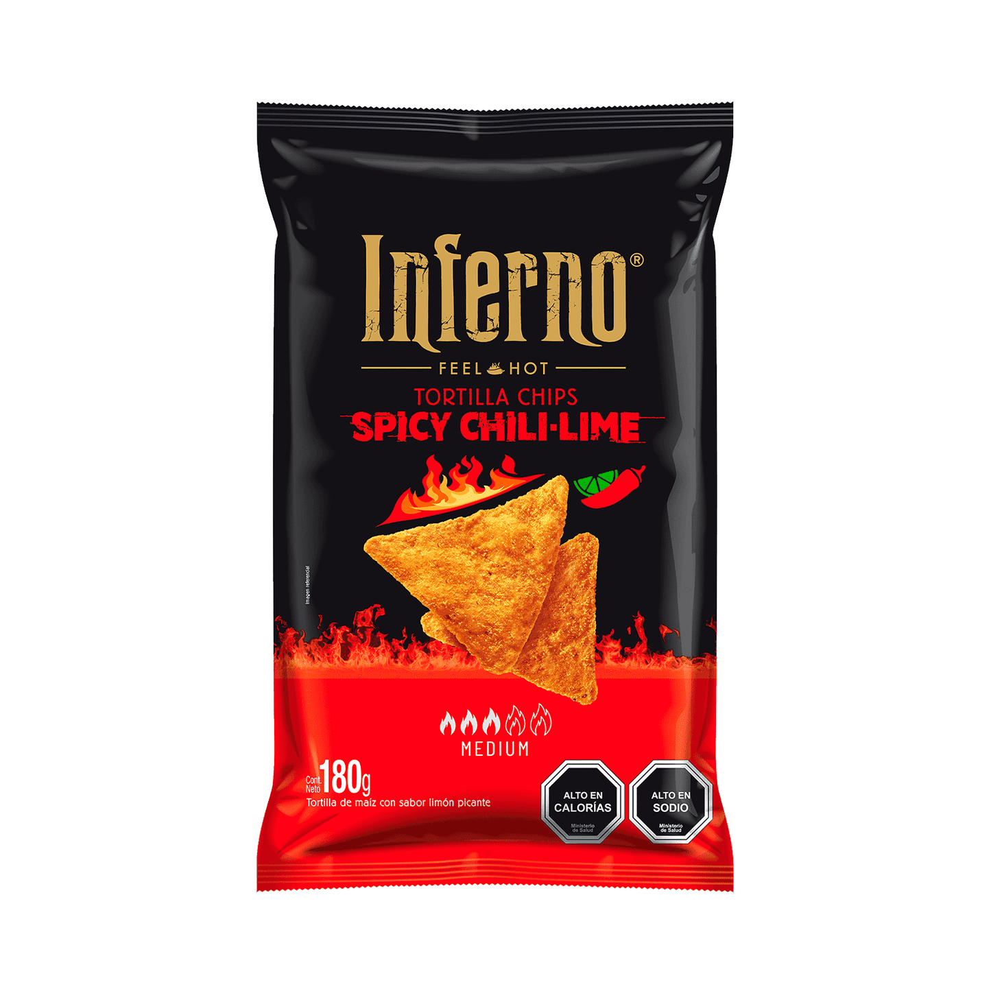 Inferno Tortilla Chili Lime 180 gr