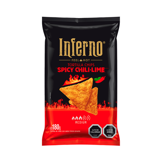 Inferno Tortilla Chili Lime 180 gr