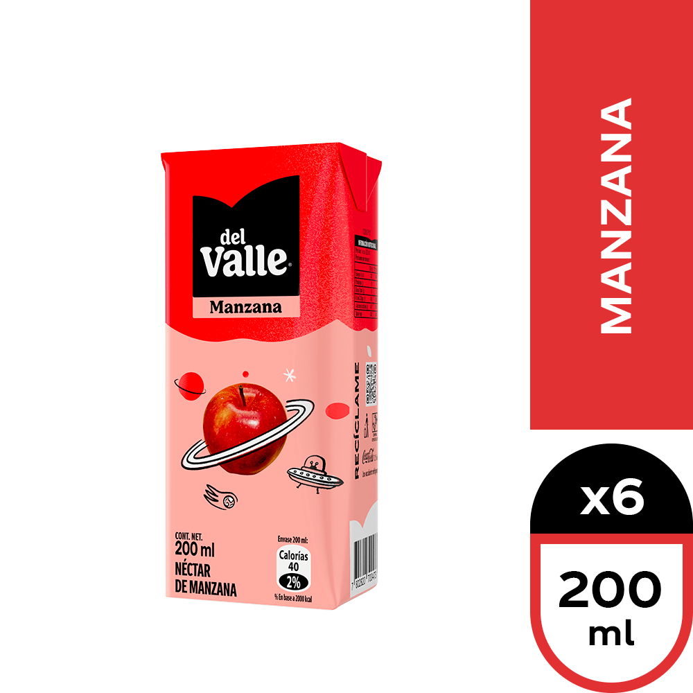 Nectar Manzana Andina del Valle 200ml 6un