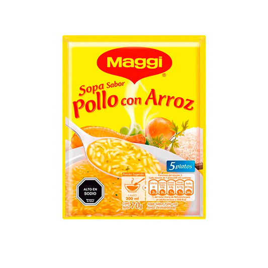 Sopa Pollo con Arroz Maggi 70gr