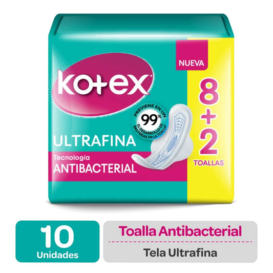 Toalla Higienica Kotex Ultrafina 10un