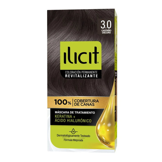 Tintura de Pelo Ilicit Castaño Oscuro 3.0 47g