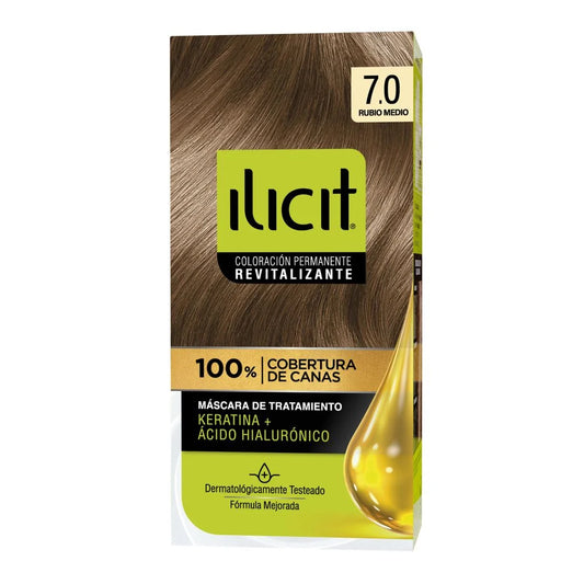 Tintura De Pelo Ilicit Rubio Medio 7.0  47g