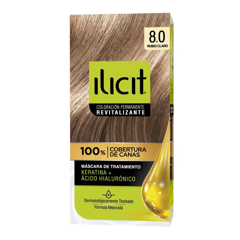 Tintura De Pelo Ilicit Rubio Claro 8.0 47g