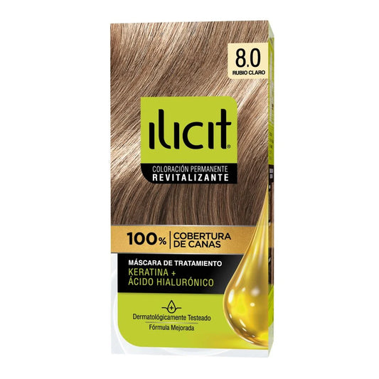 Tintura De Pelo Ilicit Rubio Claro 8.0 47g