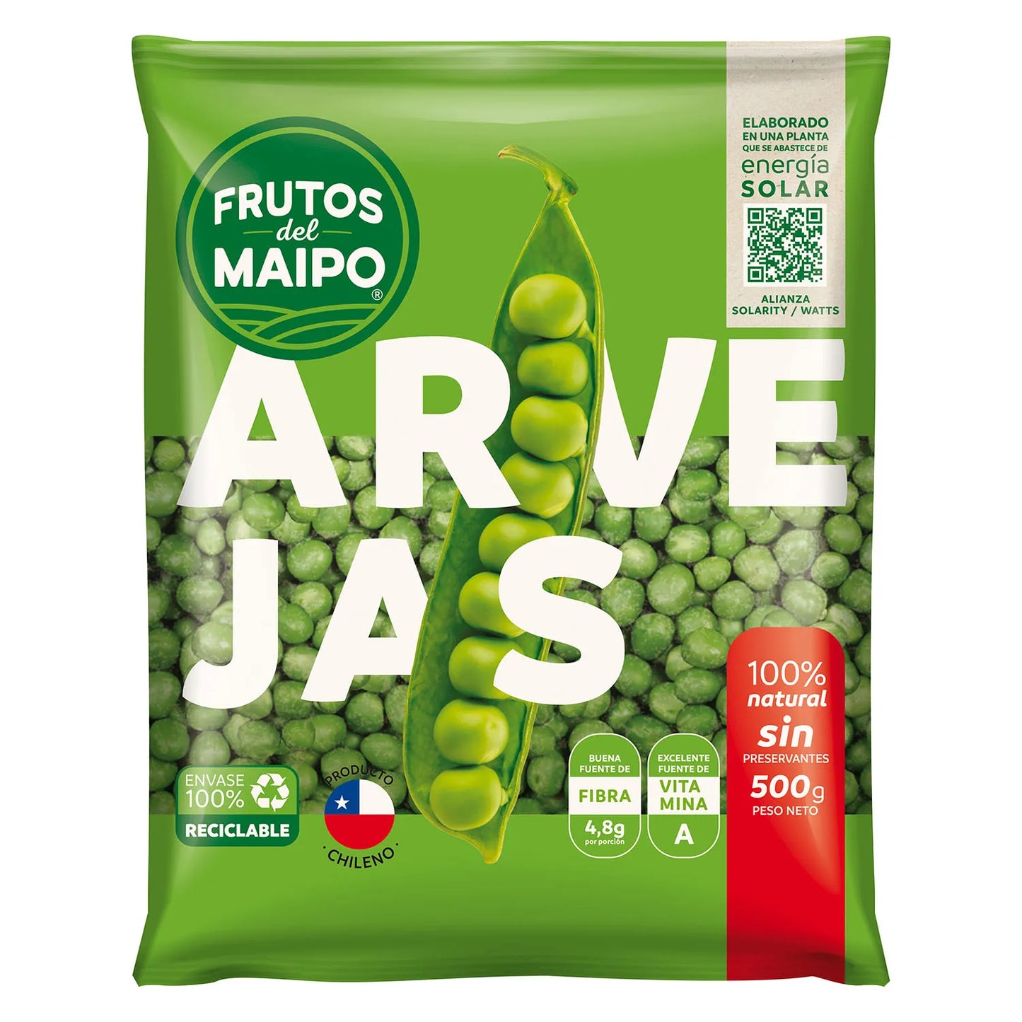 Arvejas Frutos Del Maipo 500g