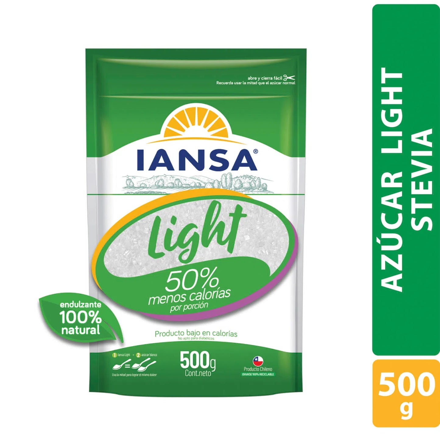 Azúcar Light Stevia Iansa 500G