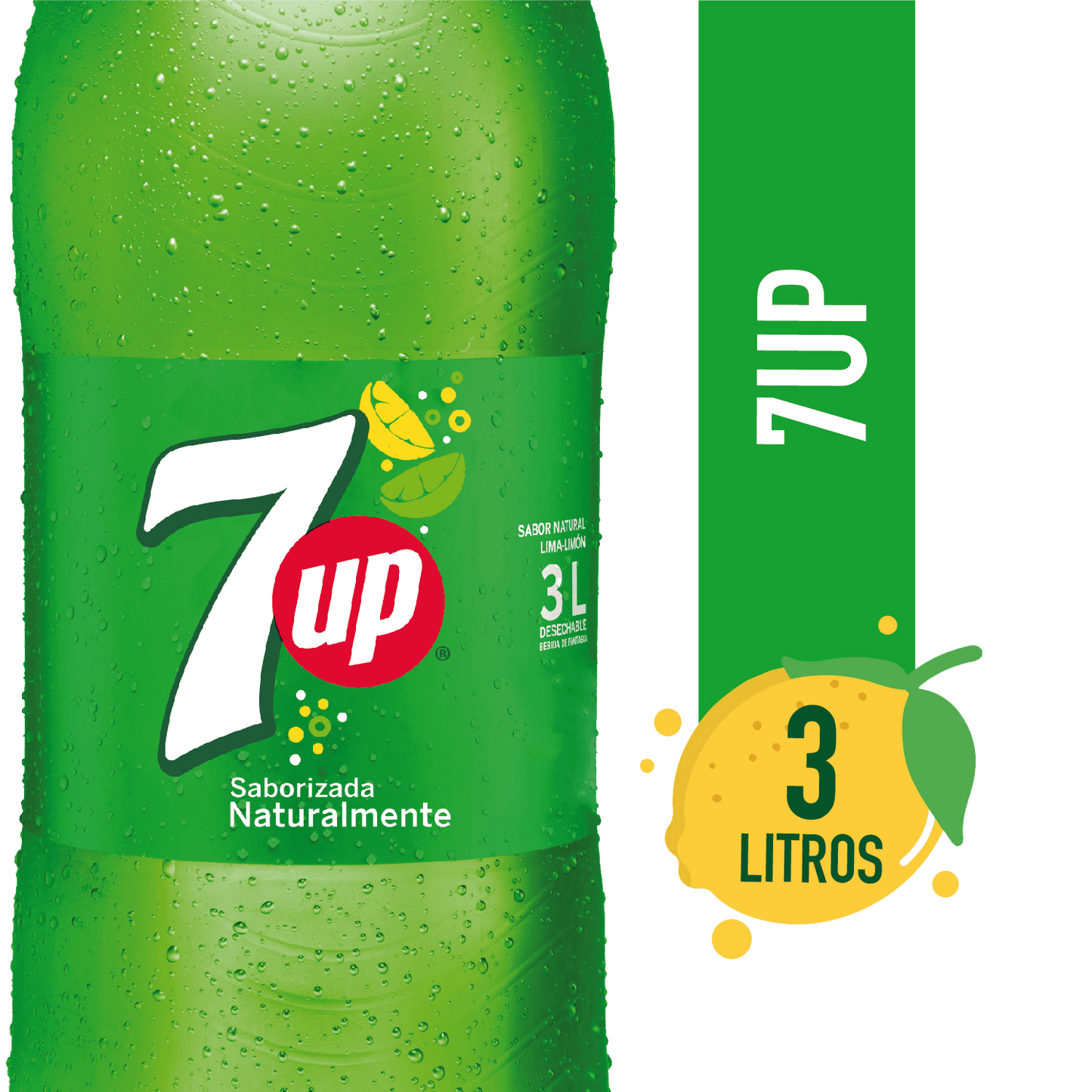 7UP 3L Desechable