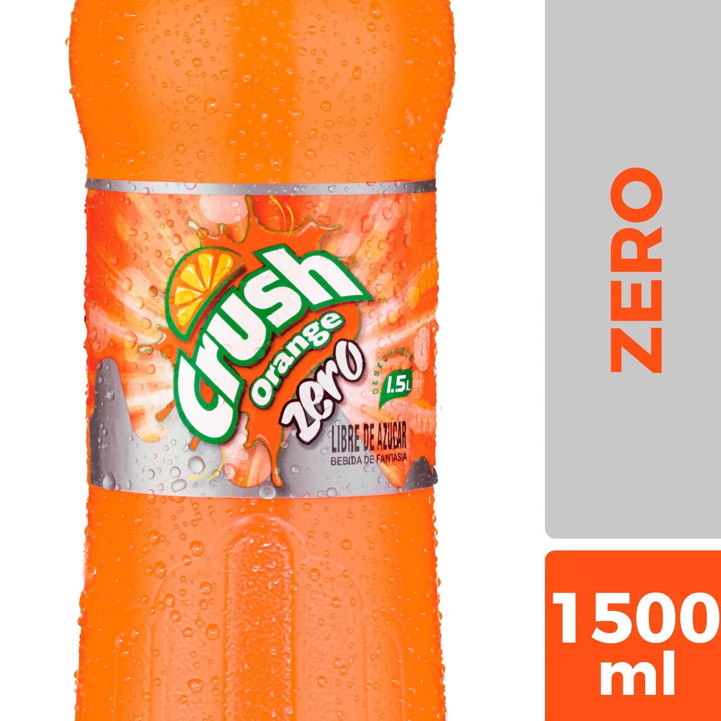 Bebida Crush Orange Zero Desechable 1.5Lt