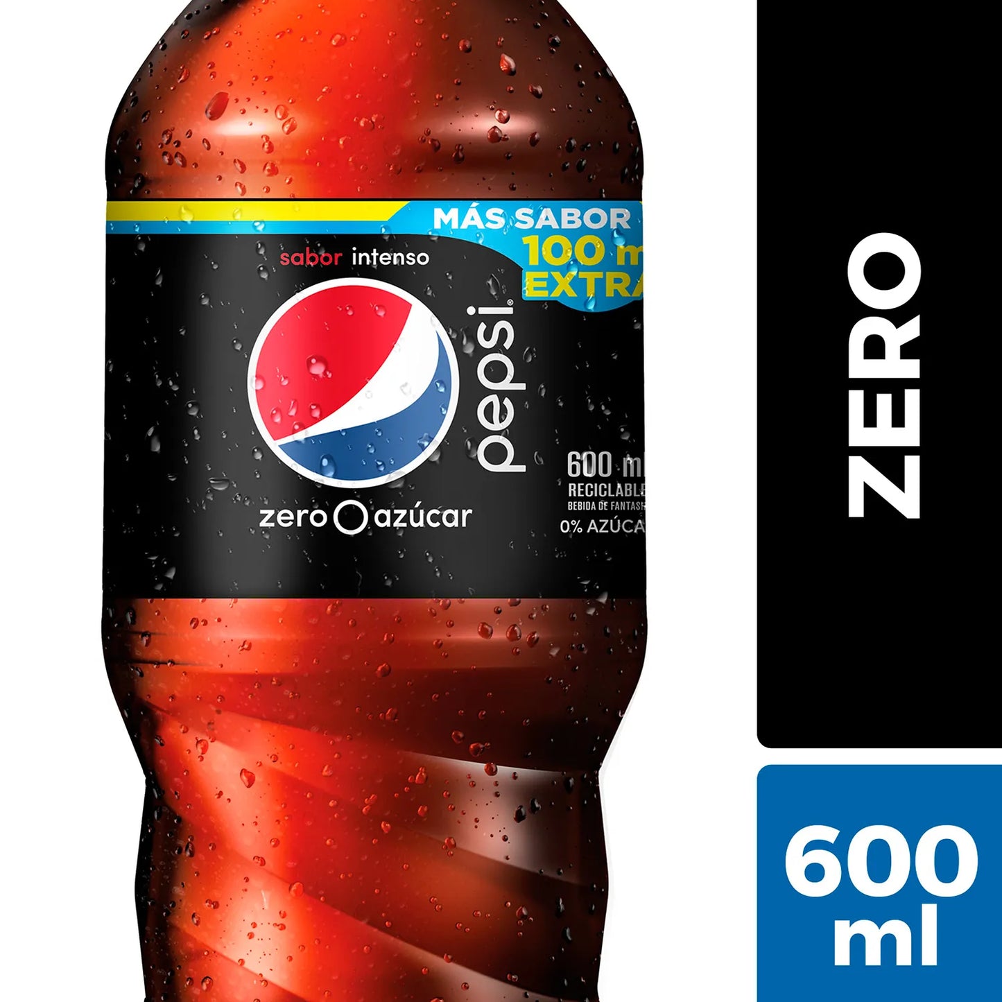 Bebida Pepsi Zero Desechable 600ml