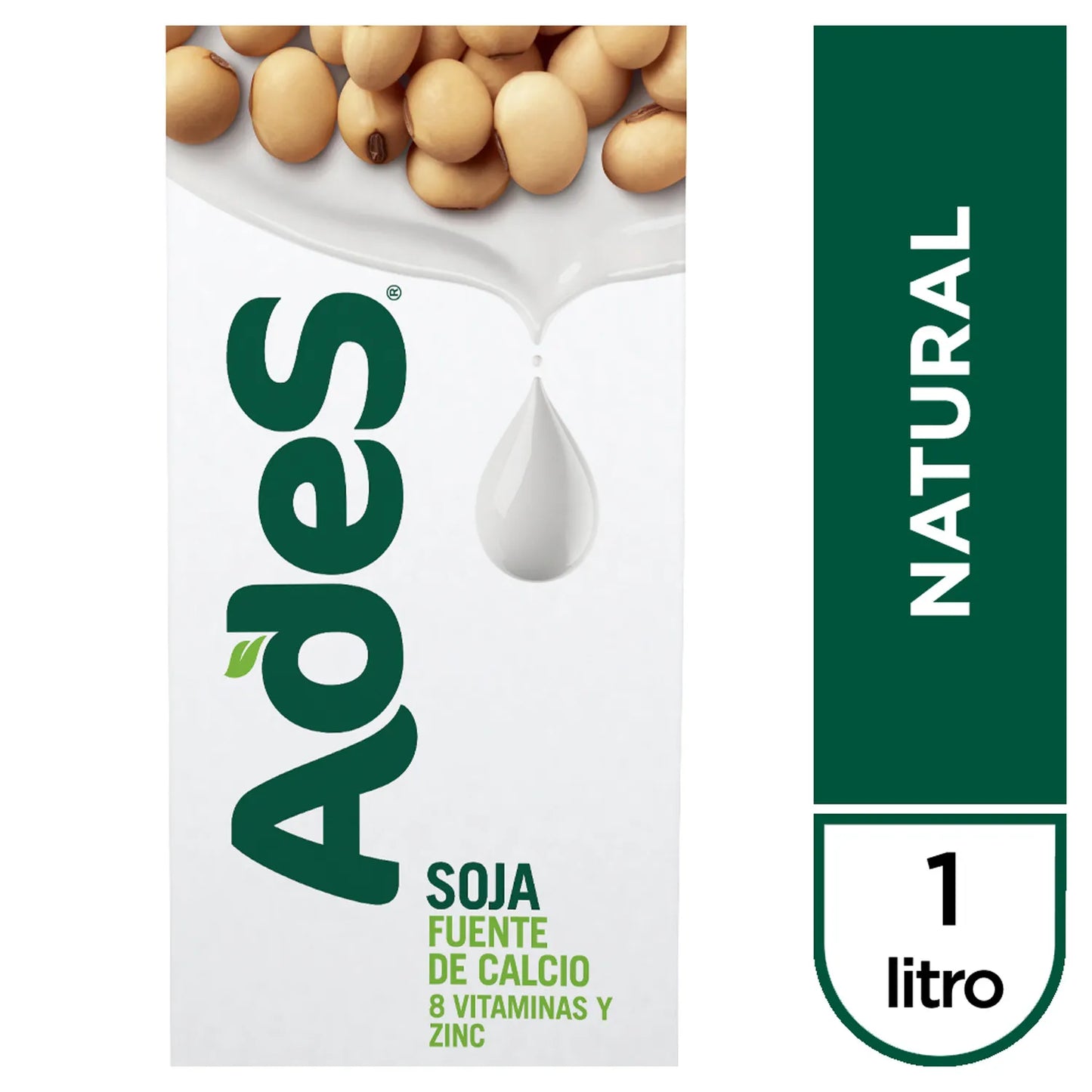 Jugo de Soja Natural Ades 1L