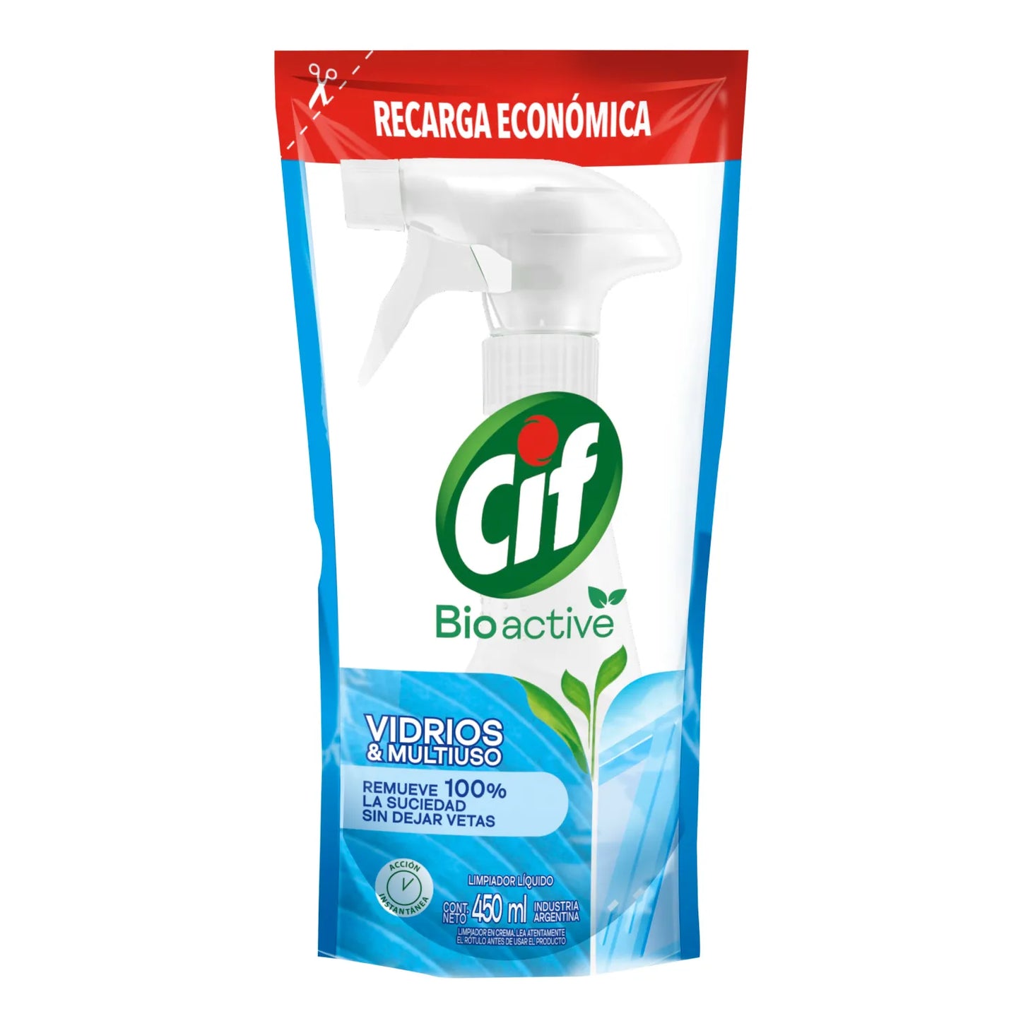 Cif Recarga Limpia Vidrios 450ml