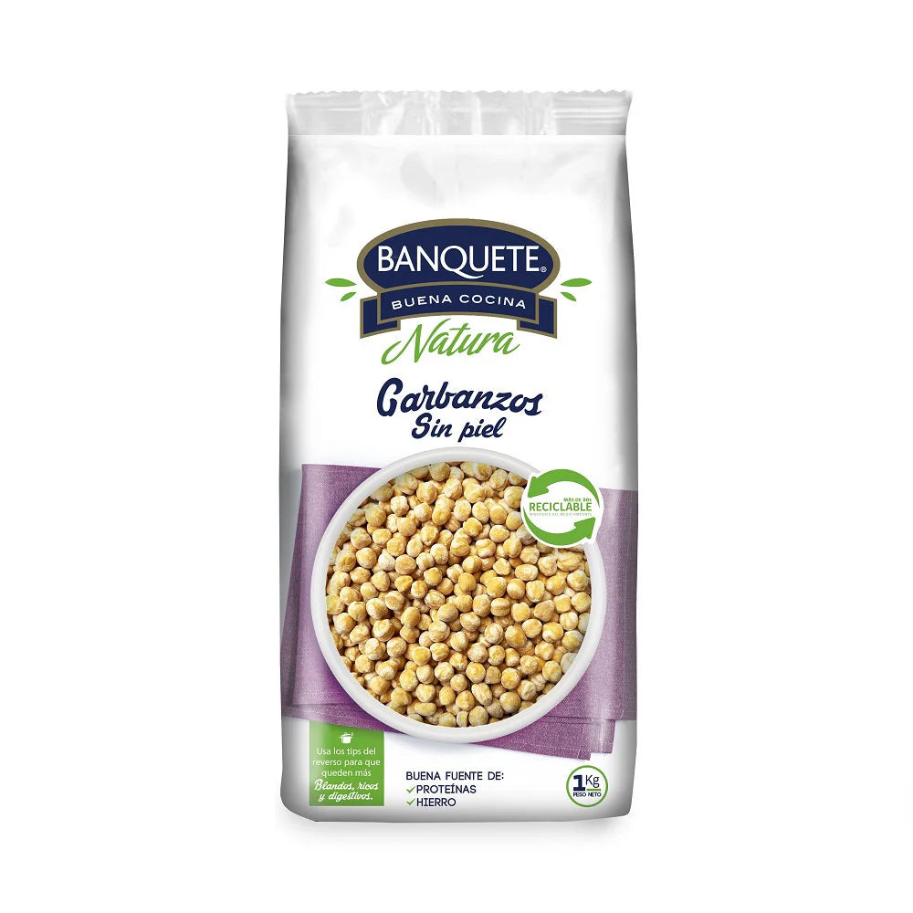 Garbanzos sin Piel Banquete 1Kg