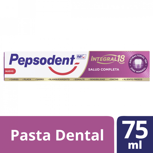 Pasta de Dientes Salud Completa Cuidadado18 Pepsodent 75ml