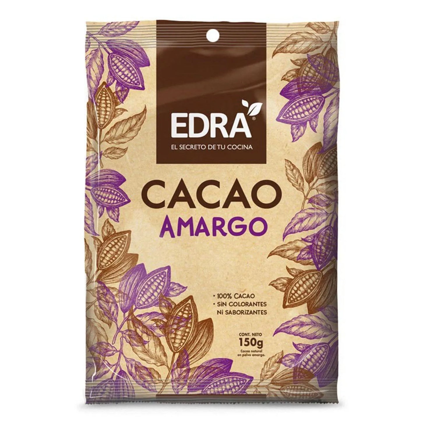 CACAO AMARGO EDRA 200 G