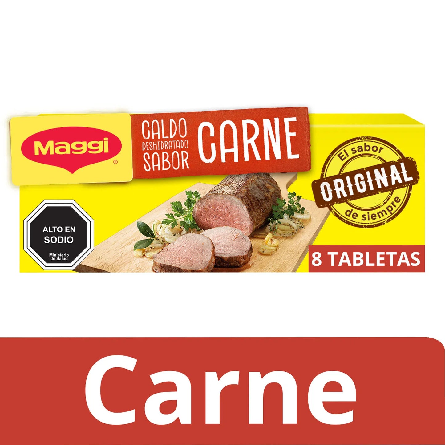 Caldo Sabor Carne 8 Tabletas Maggi