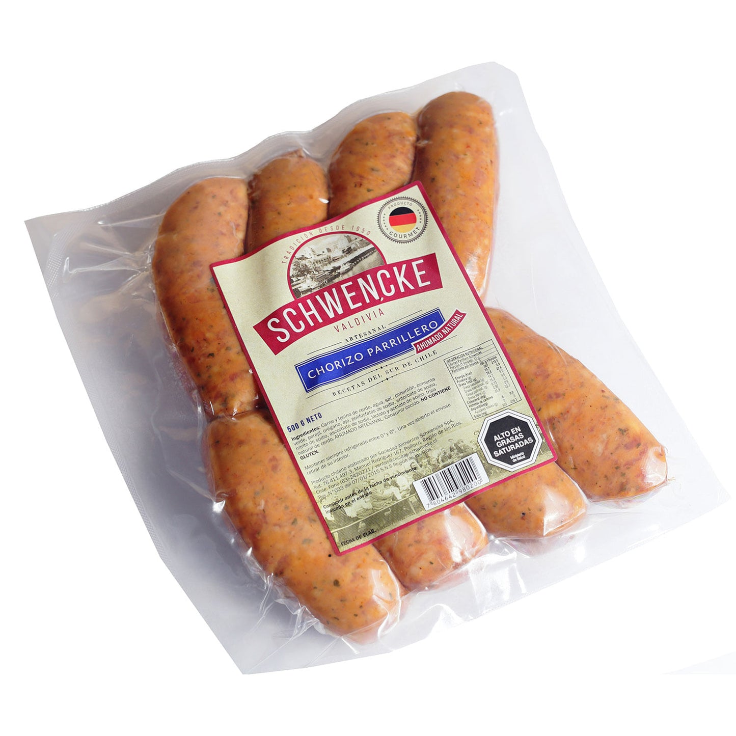 Chorizo Parrillero Artesanal Schwencke 500 g