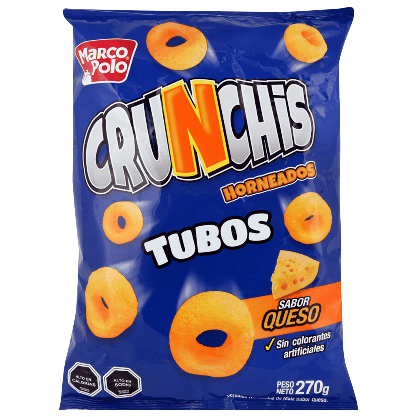 Crunchis Tubos Queso Marco Polo 300G