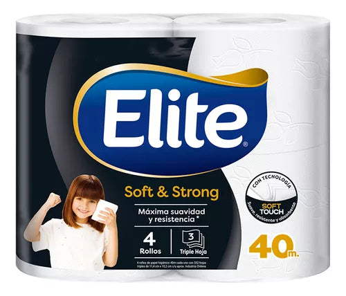 Papel Higiénico Elite Soft Touch Pack 4 Un