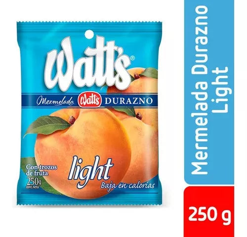 Mermelada Durazno Light Watts 250g