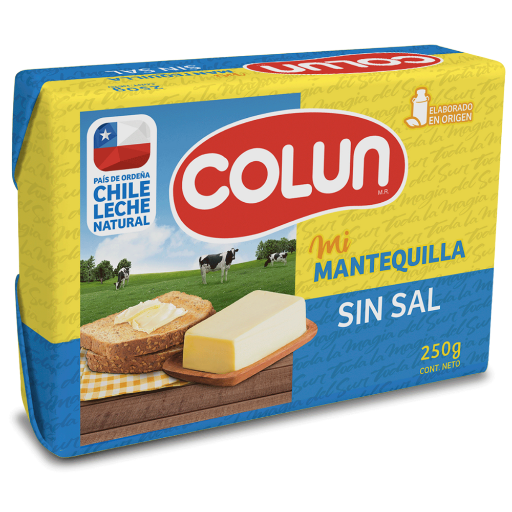 Mantequilla Sin Sal Colun 250g